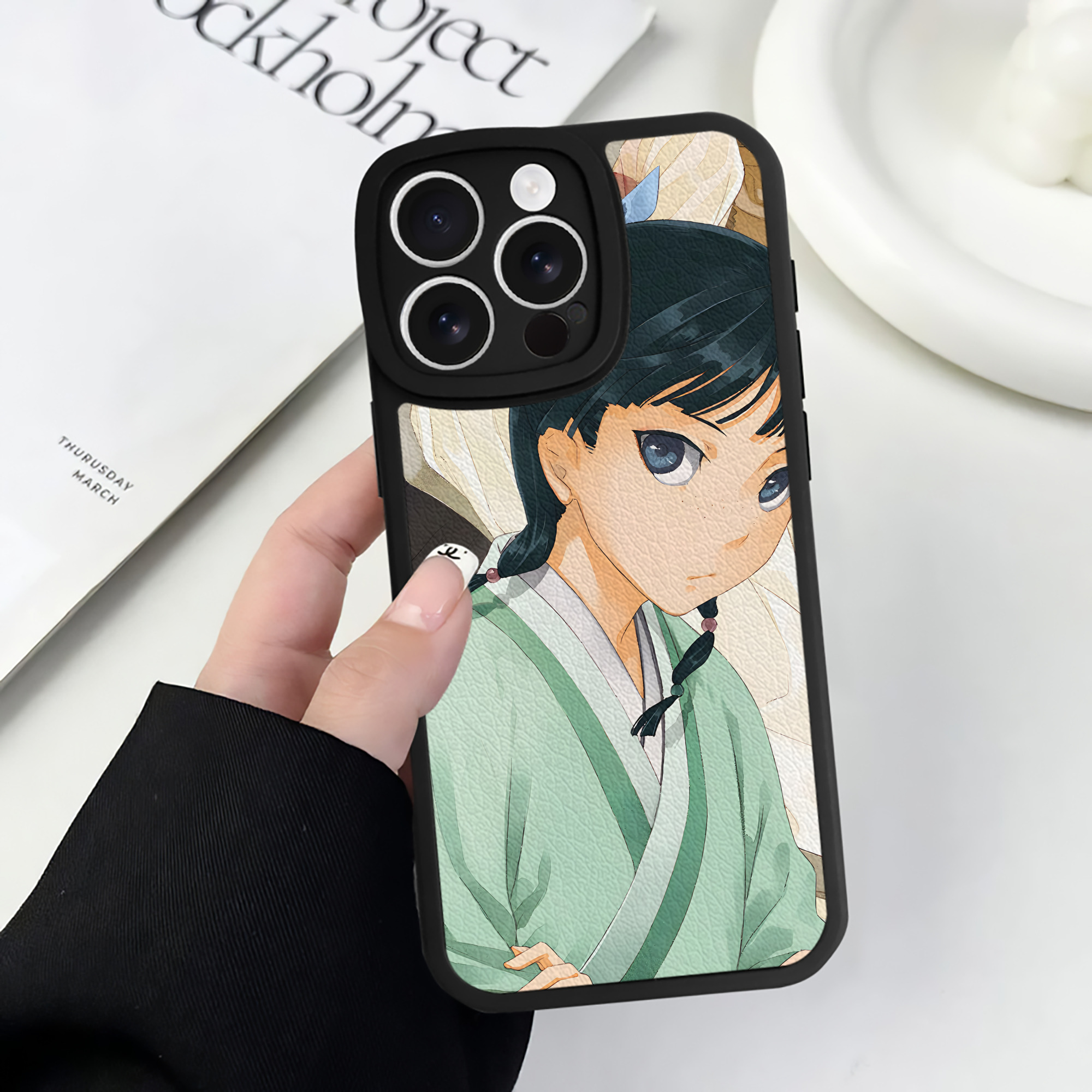 薬屋のひとりごと The Apothecary Diaries 【iPhone 16シリーズ対応】シリコンスマホケース（レザー調） 材質：シリコン